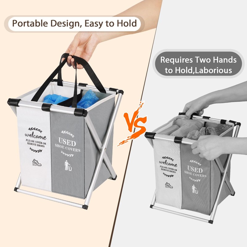 Natheeph Foldable Shoe Covers Disposable Box, Disposable Shoe Cover Dispenser