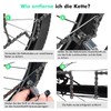 ETROBOT Chain Riveter Bicycle, Chain Lock Pliers, Chain Tester, Bicycle