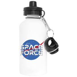 Space Force Space Force Aluminium White Water Bottle with Screw Cap
