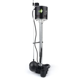 ECO-FLO Products EPC50 Pedestal Sump Pump with Vertical Float Switch, 1/2 HP, 5,000 GPH