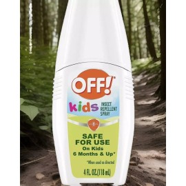 Off! Kids Insect Repellent Spray 4 fl oz Safe For 6 Months & Up w/Essential Oils