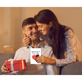 BIZIBAFF Valentines Day Cards for Boyfriend Girlfriend Wife Husband Funny Valentines Day Cards from Cat for Cat Lover Cat Mom Cat Dad Romantic Valentine Gifts for Him Her Women Men with Envelope