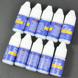 Beauties Factory 10pcs x 3g Nail Glue Acrylic UV Gel Nail Art Use 3 gram each Nail Art Design