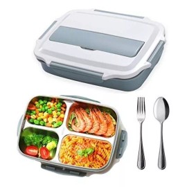 Lunchbox Contenedor Alimentos Lonchera Lunch Box Termica 4 Divisiones
