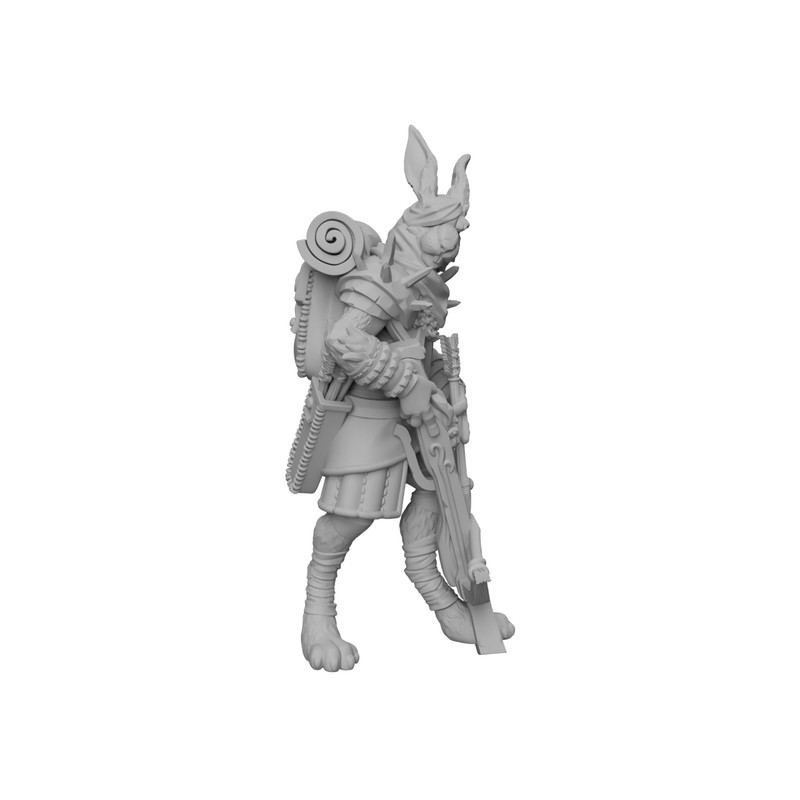 Rabbit warrior Harengon style ranger humanoid ranged paintable miniature