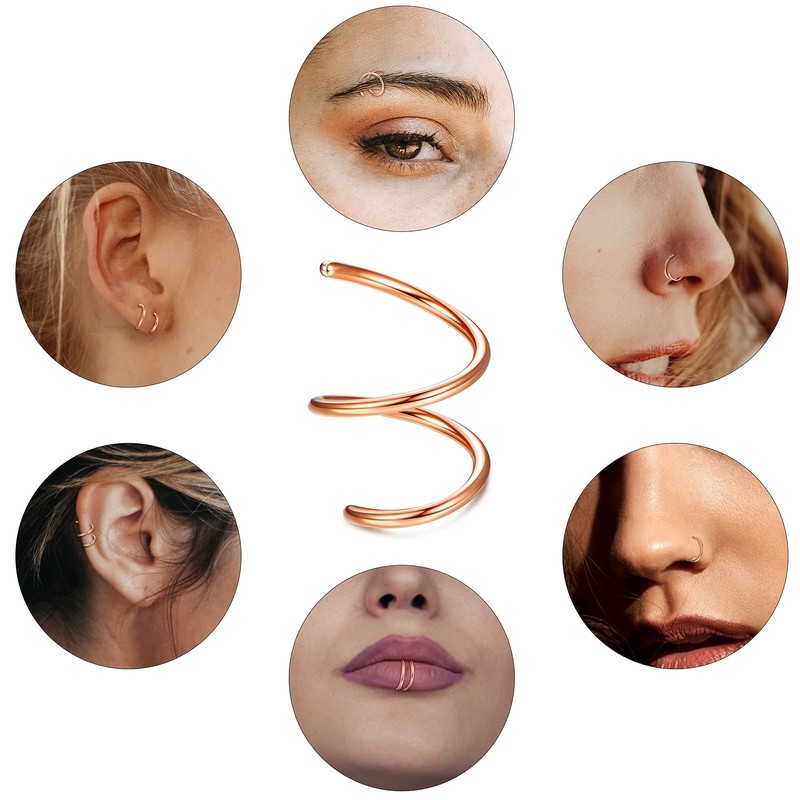 Kakonia Nose Piercing Ring for Men and Women 316L Stainless