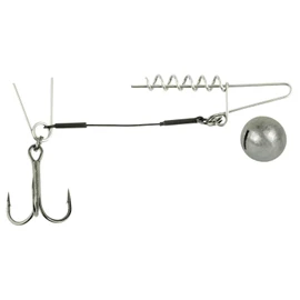 Spro Softbait Spiral Stinger 45.5 kg – Stinger Hook for Rubber Fish, Rubber Fish System, Jig Hook for Rubber Bait, System for Rubber Shad, Weight/Length/Hook Size: 10 g – 10 cm – Size 1 + Size 2