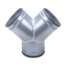 A-KARCK Duct Splitter for Dryer Vent Hose 6 inch, Y Shape Duct Connector for Exhaust Fan Hose, Precision Welded Galvanized Steel Prevent Air Leakage