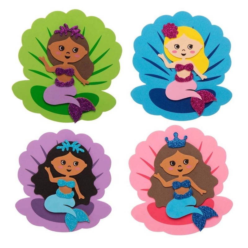 Baker Ross FE168 Mermaid Mix & Match Magnet Kits -