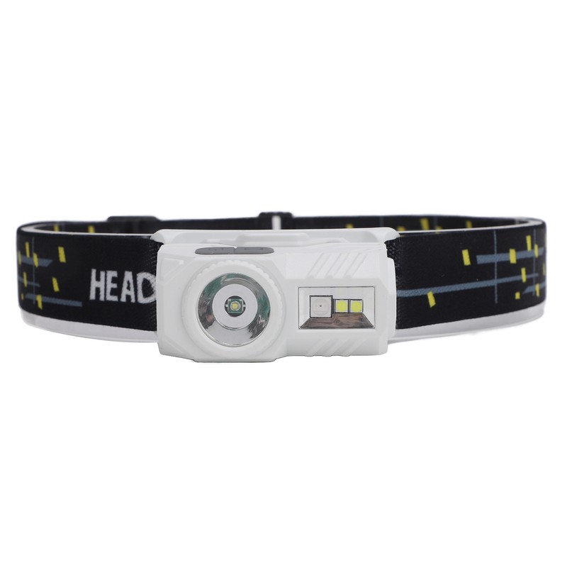 Bright LED Rechargeable Headlight USB Charging Sensing Hiking Head Lamp