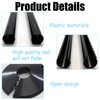 Black Radiator Pipe Covers & Sleeves, 6 Pack 200mm x