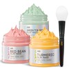 ANAiRUi Face Mask Set: Green Tomato Clay Mask + Turmeric