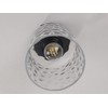Volcode 12V Hammered Glass Ceiling Light for RV, Flush Mount