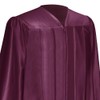 Endea Graduation Shiny Cap and Gown (Maroon, 48 (5'3" -