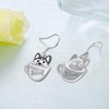 Dog Dangle Earrings Sterling Silver Corgi/Beagle/Husky Earrings Dog Jewelry Gifts
