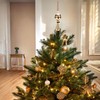 BRUBAKER Christmas Tree Topper Thick Santa - Shiny Christmas Tree
