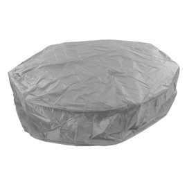 Hot Tub Cover, Round Waterproof Tear Proof Weather Proof Foldable Hot Tub Cap for Household (Grey)