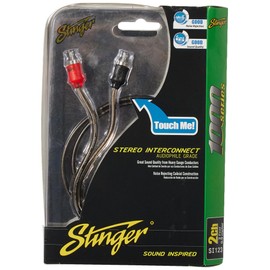 Stinger SI123 3Ft 1000 Series 2-Channel Audiophile Grade RCA Stereo Interconnect Cable