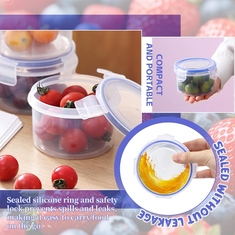 GMMG Storage Jars with Lid (300 ml Round)