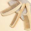 minkissy Bamboo Hair Comb for Women Anti-static Fine Tooth Compact
