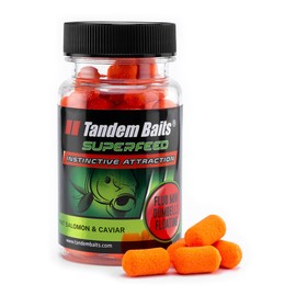 Tandem Baits SuperFeed Fluo Mini Dumbells Floating Salmon & Caviar Carp Pop-Ups Carp Fishing Without Effort Bait for Large Fish Fishing Carp Accessories for Professionals & Hobby Anglers 30 g