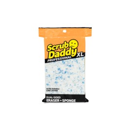 Scrub Daddy Eraser Daddy XL - Large Melamine Foam Sponges for Cleaning - Dual-Sided White Sponges for Wall Cleaning - Removes Dirt & Scuffs - Water-Activated Eraser Sponges for Cleaning (18 Count)