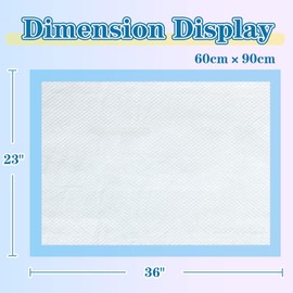 MILDPLUS Disposable Pads 23"×36" (150pcs) Moderate Absorbent Underpads Incontinence Bed Pads Disposable Chucks, Pee Pads for Kids, Adults and Pet