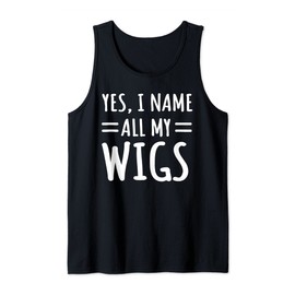 Wig Collector Artificial Hair Designer Periwigs Lover Tank Top