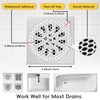 TRAPMATE 25 Pack Disposable Shower Drain Hair Catcher Mesh Stickers