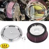 Unbranded Motorcycle Air Cleaner Cover Element Kit For Harley Touring