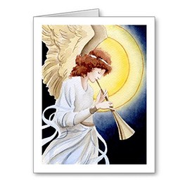 DJ Rogers Fine Art Angel - Set of 10 Christmas Cards With Envelopes