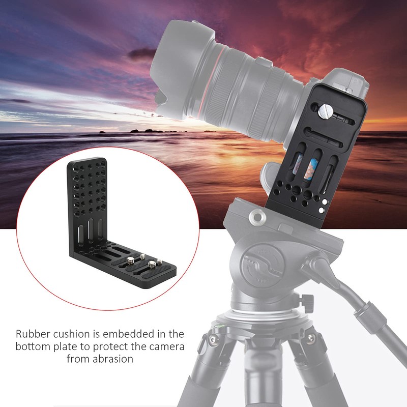 L-Shaped Quick Release Plate, Aluminum Alloy L Shape Bracket Plate