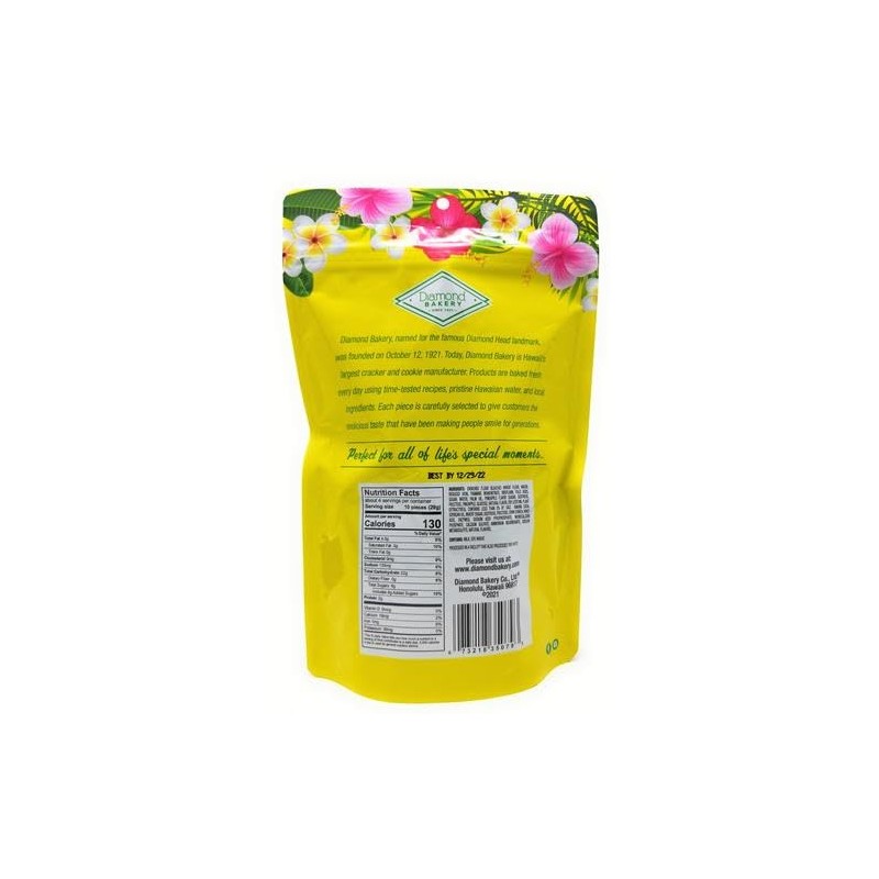 Diamond Bakery Hawaiian Biscuit Cookies Pineapple 4 oz (113g) Resealable