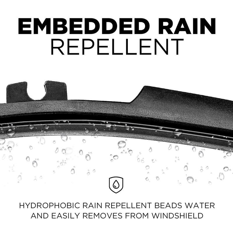 Clix Wipers - 28" Silicone Plus Embedded Rain Repellent Automotive