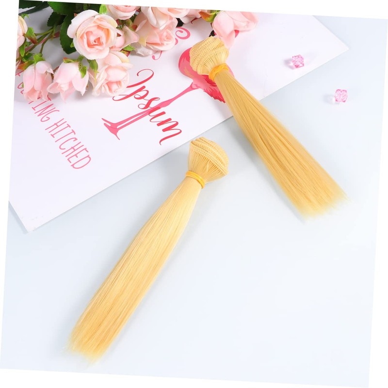 COHEALI 5 Pcs Heat Resistant Straight Hair Wig DIY Doll