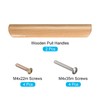 sourcing map Wood Pull Handles, 2pcs 128mm/5.04" Hole Distance Wooden