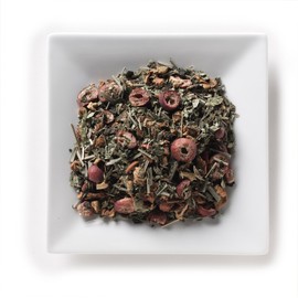 Mahamosa Cranberry Acai Tea 4 oz, Loose Herbal Tea Blend (with apple pieces, stinging nettle leaves, verbena leaves, lemon grass, cranberry slices, blackberry leaves, flavoring)
