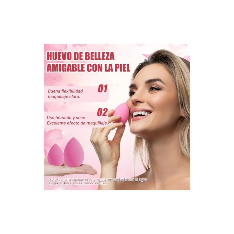 Set de Brochas de Maquillaje, 51 Piezas con Cerdas Sintéticas