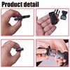 GYGYL 4 Pack 3/4" Wide Plastic Side Release Buckle Clip