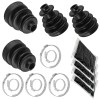 Caltric 2 Front Axle Inner Outer CV Boot Kits for