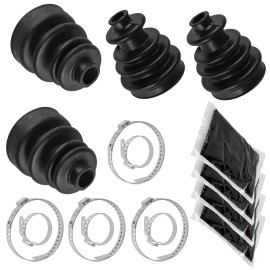 Caltric 2 Front Axle Inner Outer CV Boot Kits for Polaris Ranger XP 700 4X4 EFI 2005