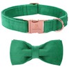 Lionheart glory Dog Collar, Corduroy Dog Collar with Bow, Pet
