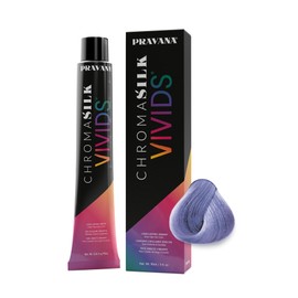 PRAVANA ChromaSilk VIVIDS Everlasting Tono Periwinkle, Tinte de Fantasía Semipermanente de Alta Intensidad, Color Vibrante Sin Amoníaco para Brillo Profesional, 90ml / 3oz