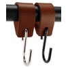 Brute Strength - Multifunctional Leather S-Hooks - Cognac - 12