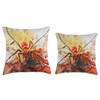 Watercolor Fire Ant Lover Throw Pillow