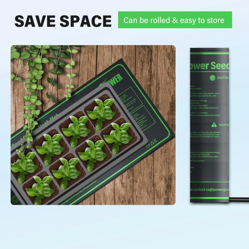 iPower 10" x 20" Seedling Heat Mat Warm Hydroponic Heating