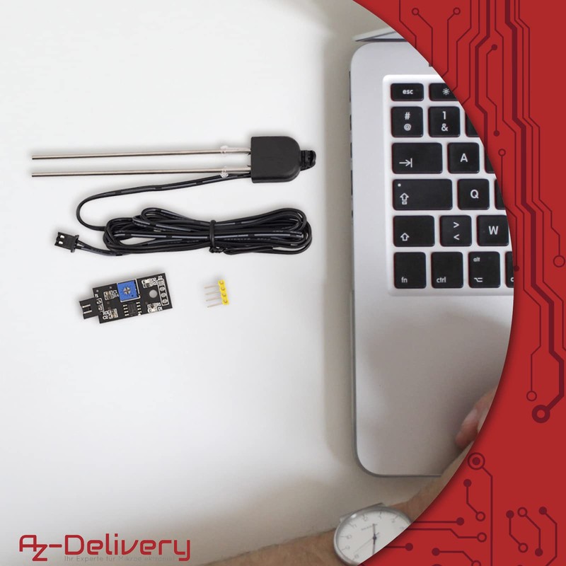 AZDelivery Soil Moisture Sensor, Humidity Detector and Plant Moisture Meter