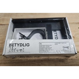 IKEA BETYDLIG Curtain Wall Ceiling Bracket Rod Holder 602.172.28 Black [New]