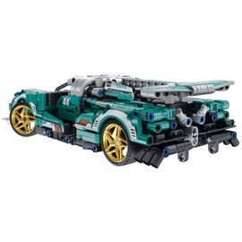 iM.Master STEM Academy: Mechanical Master - R/C Super Car: Green 450pcs - Bricks Model Vehicle with 2.4G Remote Control, Building Blocks Activity Set