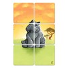 Simple Stuff Hippopotamus Safari Animal Wooden Puzzle Game